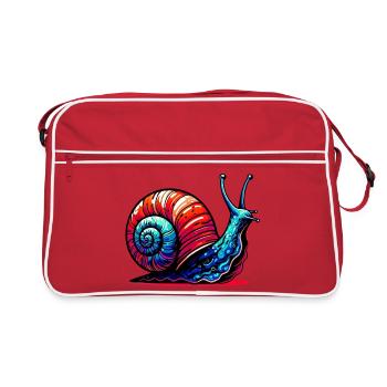 Escargot - Sac Retro - rouge/blanc - Devant