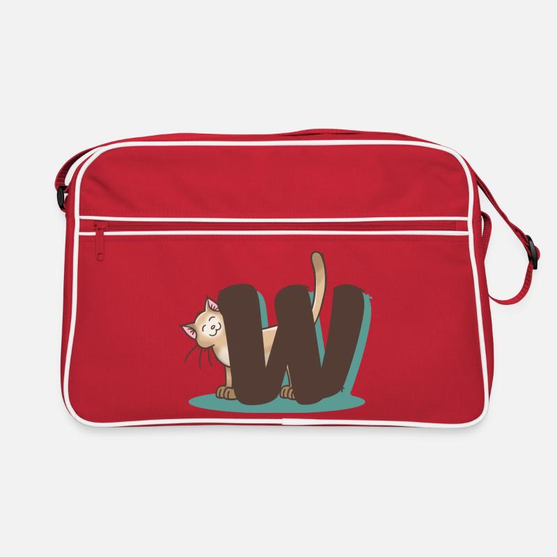 Lettre Chat W Sac Retro