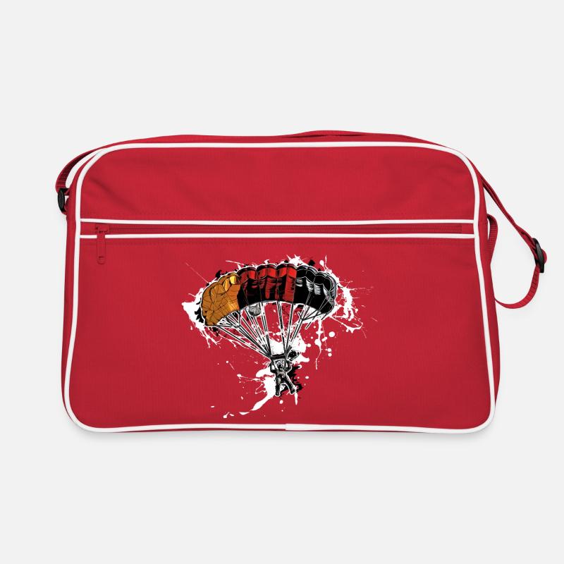 Parachutiste - Sac Retro - rouge/blanc