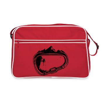 Carabiner Peaks - Retro Bag - red/white - Front