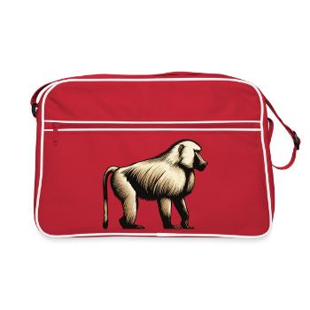 Baboon - Retro Bag - red/white - Front