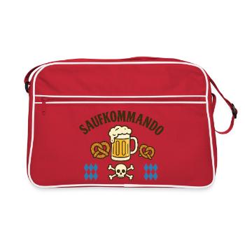 Booze Squad / Chemise de l’équipe Saying - Sac Retro - rouge/blanc - Devant