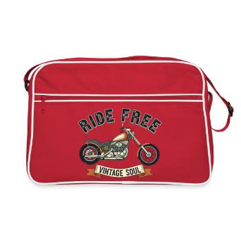Trajet gratuit - Sac Retro - rouge/blanc - Devant