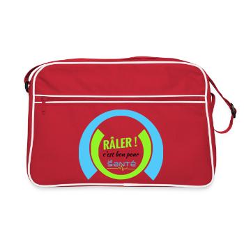 Complaining is good for your health - Retro Bag - red/white - Front