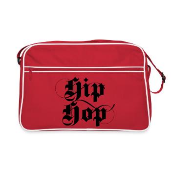Logo de la musique hip hop gothique - Sac Retro - rouge/blanc - Devant