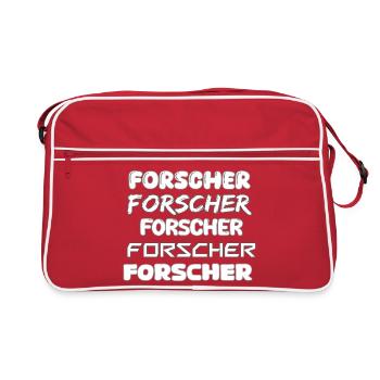 Emploi Chercheur - Sac Retro - rouge/blanc - Devant