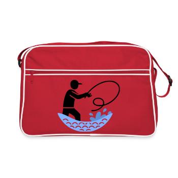 Fishing & Fishing | Petri Heil Hobby Logo - Retro Bag - red/white - Front