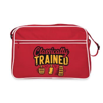 Classically Trained Manual Car Driver Pedals - Retro Bag - red/white - Front