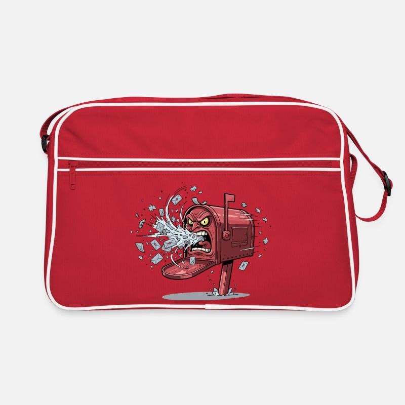 Wütender Briefkasten Ausbruch Retro Tasche