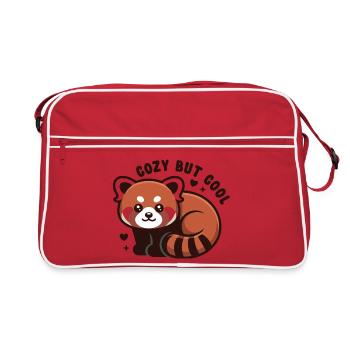 Câlin Panda Rouge MIGNON MAIS COOL - Sac Retro - rouge/blanc - Devant