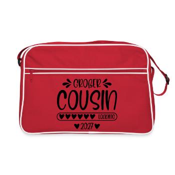 Big Cousin 2027 loading - Retro Bag - red/white - Front