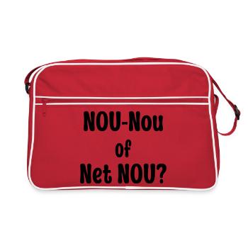 Nou-Nou of Net Nou? - Retro Bag - red/white - Front