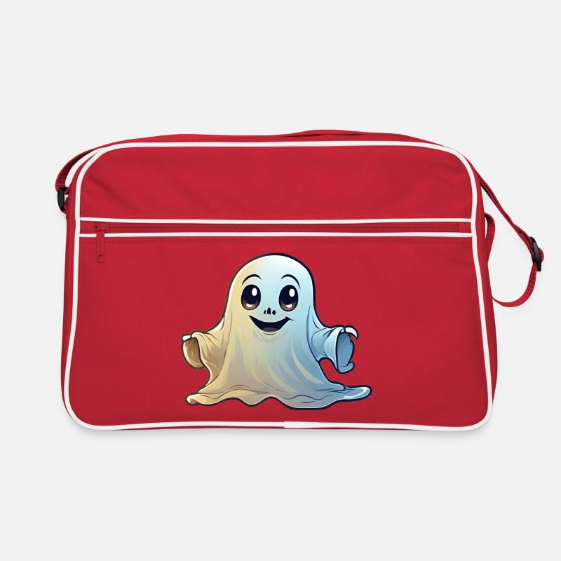 Friendly Ghost Cartoon Retro Bag