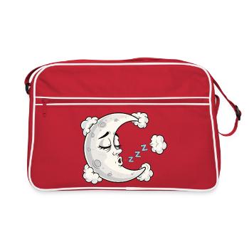 Dessin animé Rêve de Biser de Lune Sommeil - Sac Retro - rouge/blanc - Devant