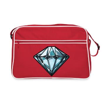 Diamond Symbol - Retro Bag - red/white - Front