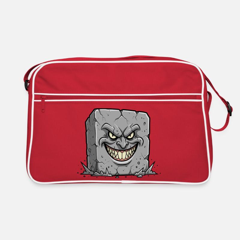 Cartoon Tombstone Grim Grin Retro Bag