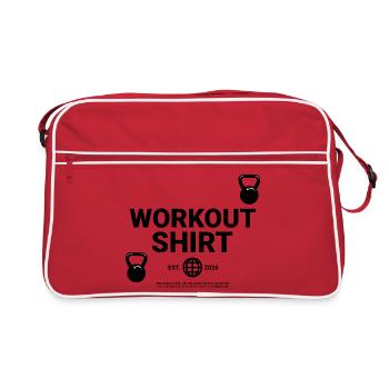 workout shirt - Retro Bag - red/white - Front