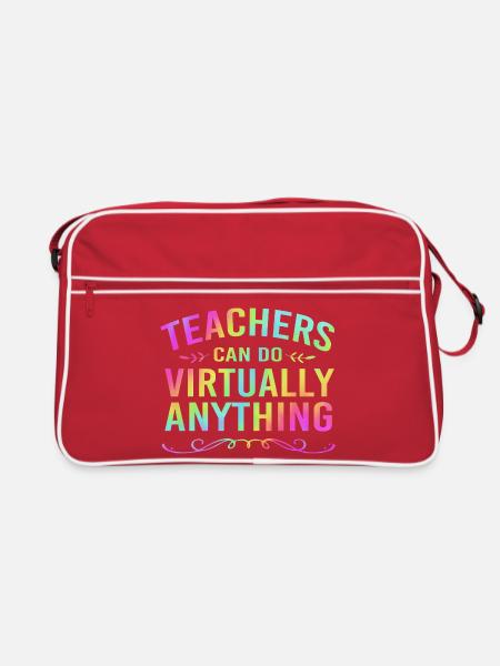 Remote home office - Retro Bag - red/white - Front