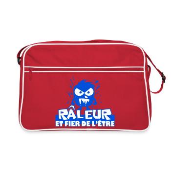 Râleur - Sac Retro - rouge/blanc - Devant