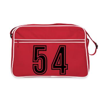 54 Number Symbol - Retro Bag - red/white - Front