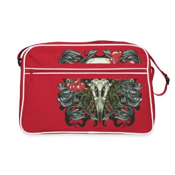 3 Eye Raven - Retro Bag - red/white - Front
