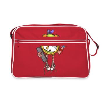 Skater alarm clock - Retro Bag - red/white - Front