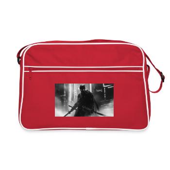 Samouraï Urbain en Ombre Noire - Sac Retro - rouge/blanc - Devant