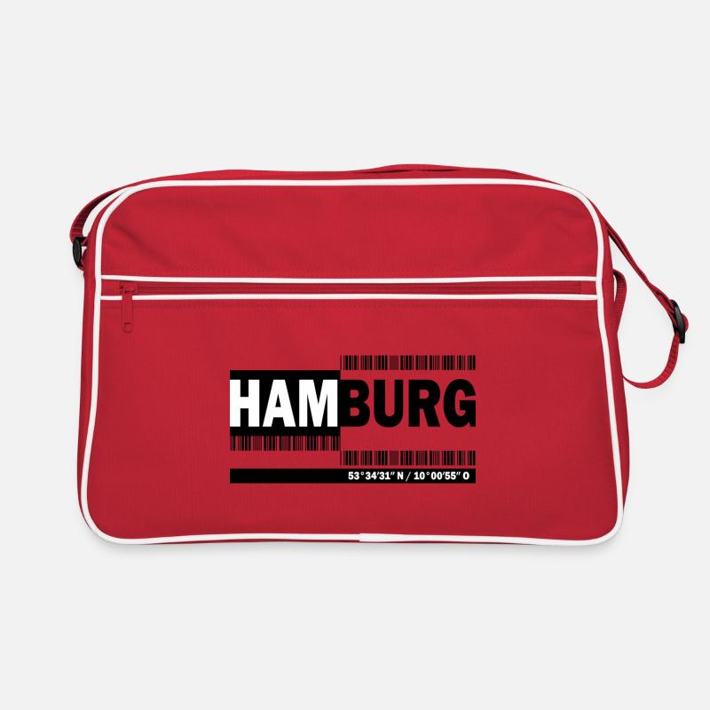 HAMBURG - Barcode Retro Tasche