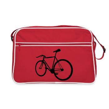 Hipster bike - Retro Bag - red/white - Front