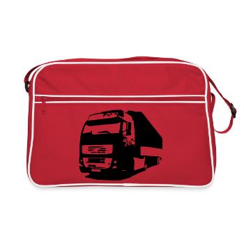 truck - Retro Tasche - Rot/Weiß - Vorne