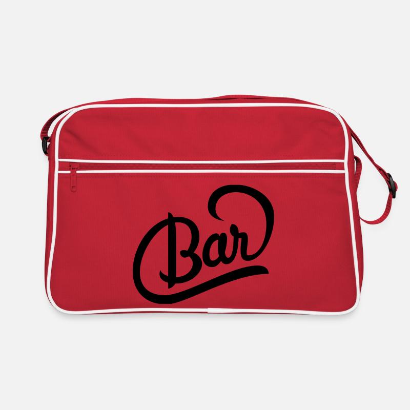 Great logo for a bar's drinks menu Retro Bag