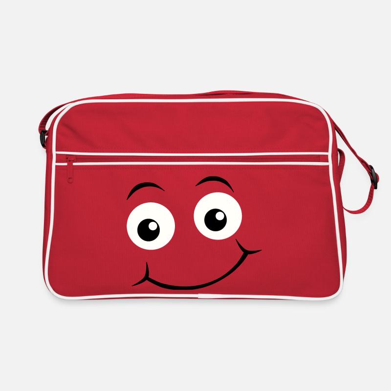 Emoticon Happy Eyes Retro Tasche