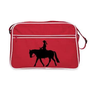 Western Rider, Équitation Western Pleasure Riding - Sac Retro - rouge/blanc - Devant