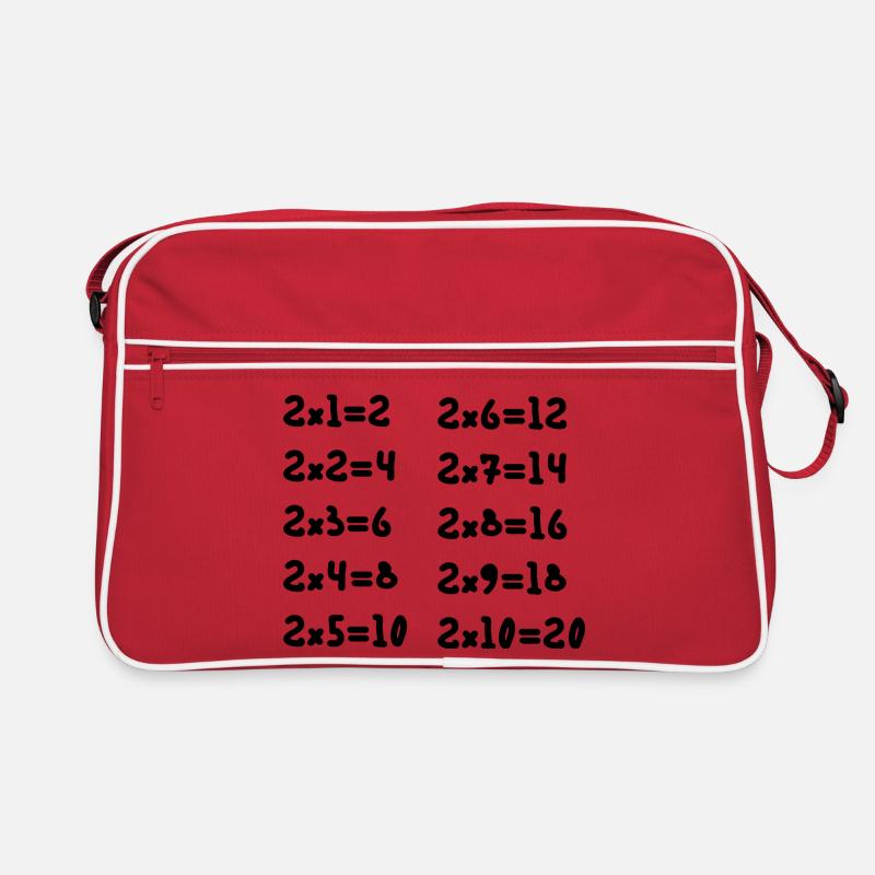 Two multiplication table Retro Bag