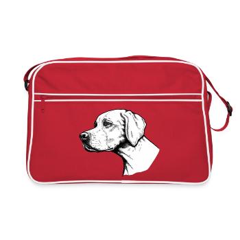 Pointer Portrait - Sac Retro - rouge/blanc - Devant