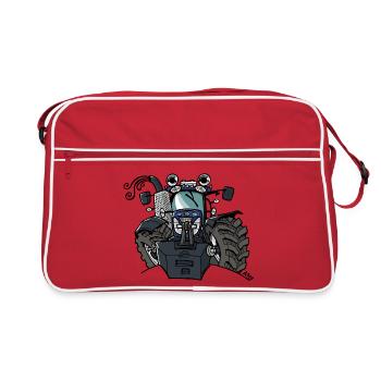 0533 BlueTractor T7 170 - Sac Retro - rouge/blanc - Devant