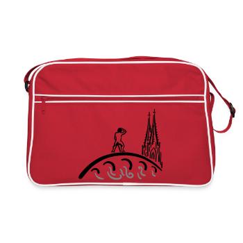 Regensburg Bruckmandl Kids - Retro Tasche - Rot/Weiß - Vorne