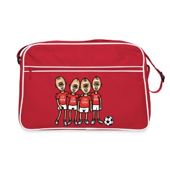 What are you watching!? - Retro Bag - red/white - Front