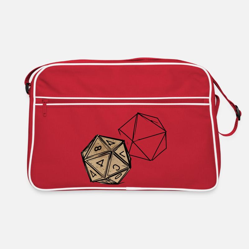 Painted RPG Cube – Artistic Dice Design Retro Bag