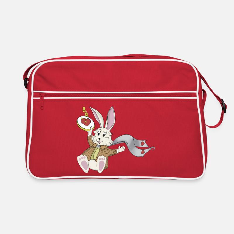 Lapin blanc Sac Retro