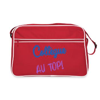 COLLEAGUE. START. EMPLOYMENT. HUMOR. MANAGER. CHIEF - Retro Bag - red/white - Front