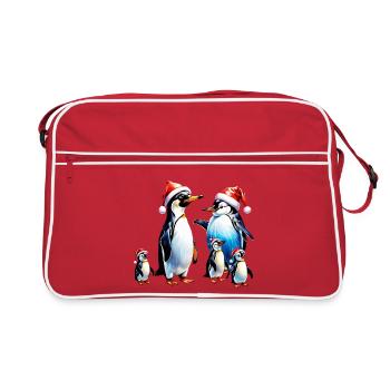 Pingouins mignons - Sac Retro - rouge/blanc - Devant