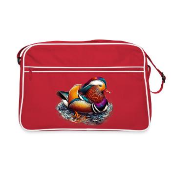 Canard mandarin - Sac Retro - rouge/blanc - Devant