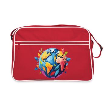 Terre - Sac Retro - rouge/blanc - Devant