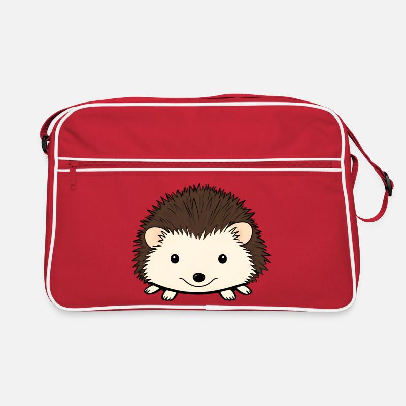 Hérisson mignon avec un visage amical Sac Retro