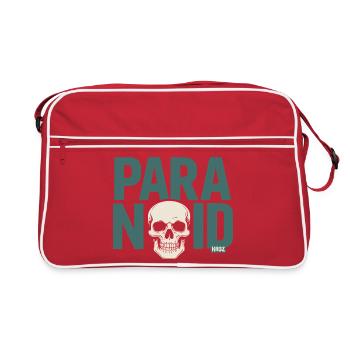 Crâne paranoïaque - Sac Retro - rouge/blanc - Devant