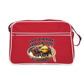 Happy Black Day – Jjajangmyeon Design for Singles - Retro Bag - red/white - Front