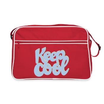 KEEP COOL - Retro Bag - red/white - Front