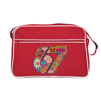 Psychedelic Seven Flowers - Sac Retro - rouge/blanc - Devant