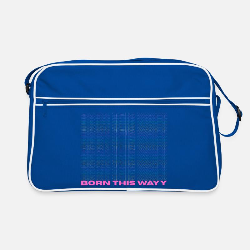 Fierté / CSD / Design LGBTQ+ « Born this way » Sac Retro